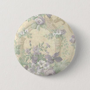 Badge Rond 5 Cm Bouton pourpre de jardin d'agrément