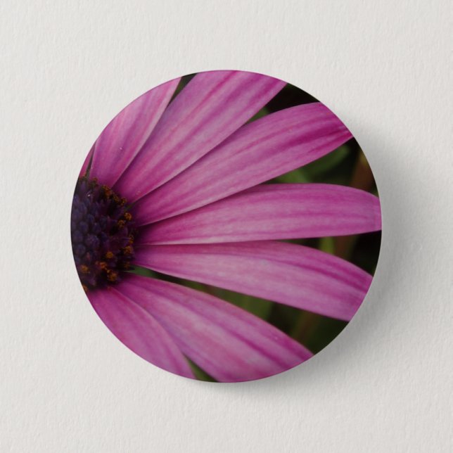 Badge Rond 5 Cm Bouton pourpre d'Osteospurmum (Devant)