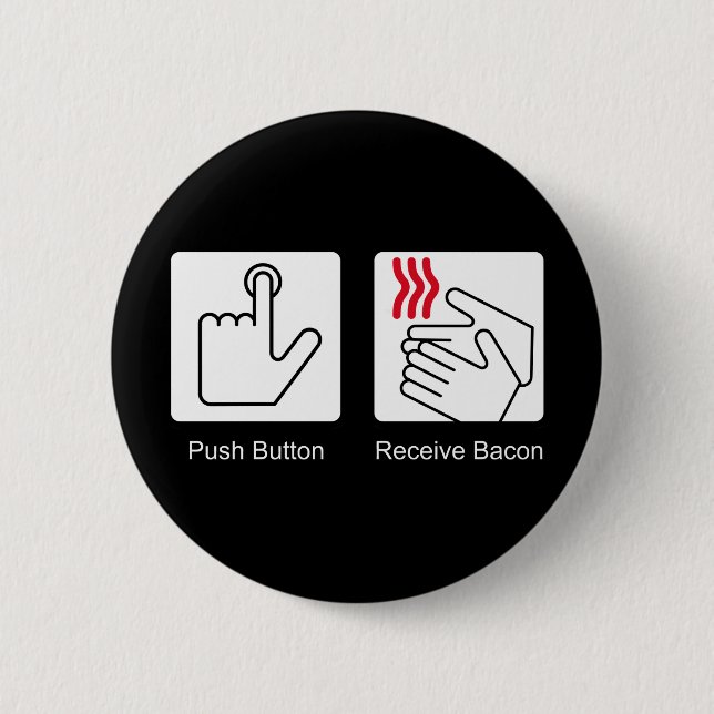 Badge Rond 5 Cm Bouton poussoir, Bacon de réception - Distributeur (Devant)