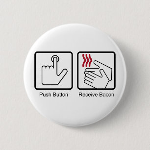 Badge Rond 5 Cm Bouton poussoir, Bacon de réception - Distributeur
