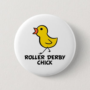 Badge Rond 5 Cm Bouton poussoir Derby Roller