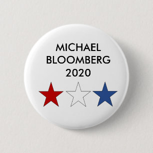 Badge Rond 5 Cm Bouton présidentiel de Michael Bloomberg 2020