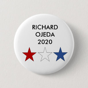 Badge Rond 5 Cm Bouton présidentiel Richard Ojeda 2020
