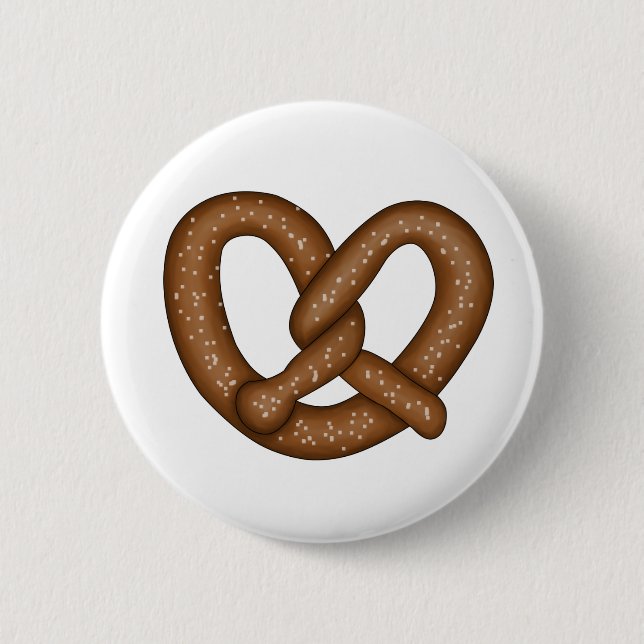 Badge Rond 5 Cm Bouton Pretzel (Devant)