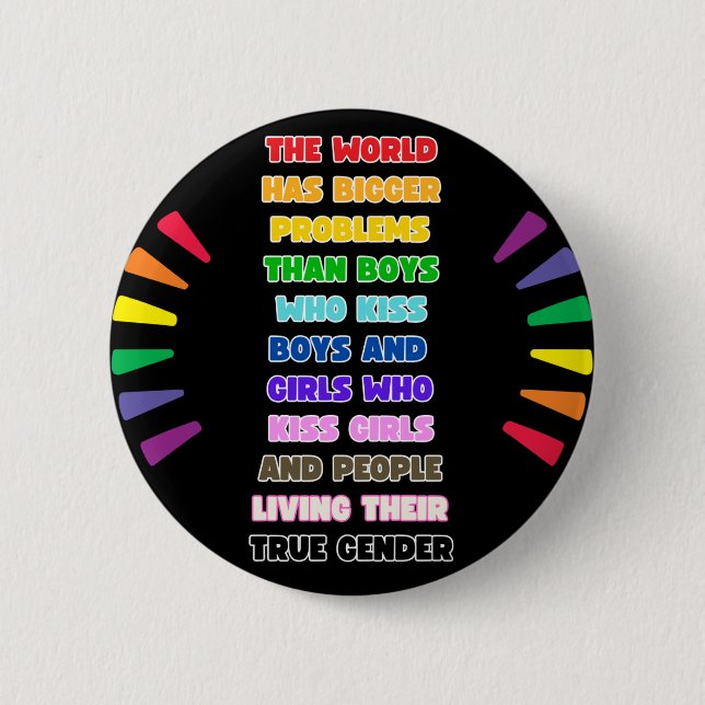 Badge Rond 5 Cm Bouton Pride (Devant)