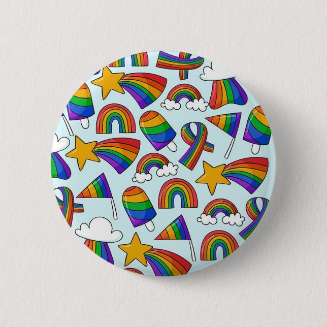 Badge Rond 5 Cm Bouton Pride lgbtq (Devant)