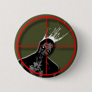 Badge Rond 5 Cm bouton principal de tir de zombi