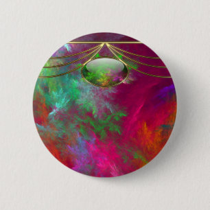Badge Rond 5 Cm Bouton Profondeur de corail