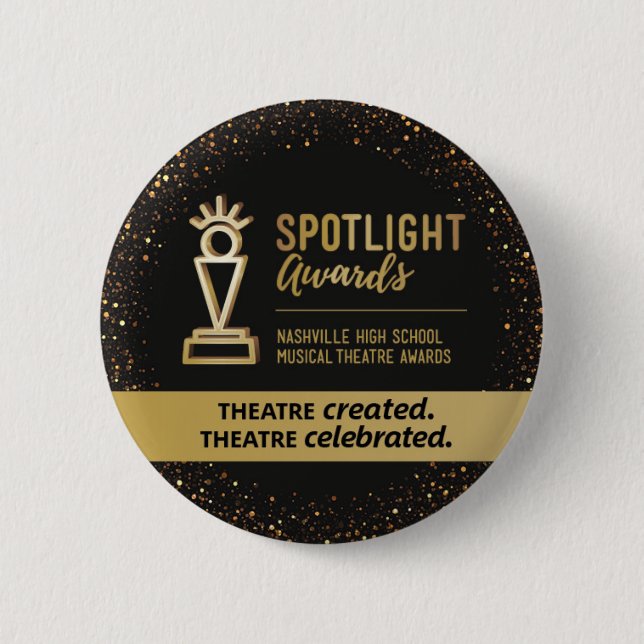 Badge Rond 5 Cm Bouton Projecteur (Devant)