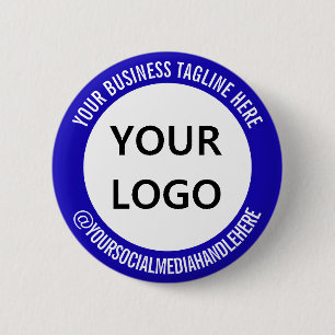 Badge Rond 5 Cm Bouton promotionnel de médias sociaux avec votre l