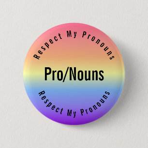 Badge Rond 5 Cm Bouton Pronouns Xenogender personnalisable