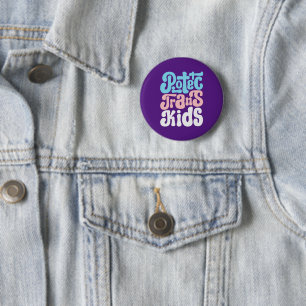 Badge Rond 5 Cm Bouton Protéger les enfants trans