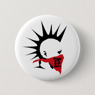 Badge Rond 5 Cm Bouton punk extrême de logo