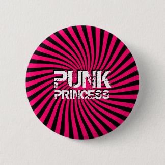 Badge Rond 5 Cm Bouton Punk Princess
