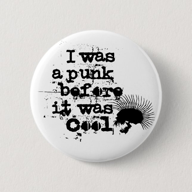 Badge Rond 5 Cm bouton punk rock (Devant)