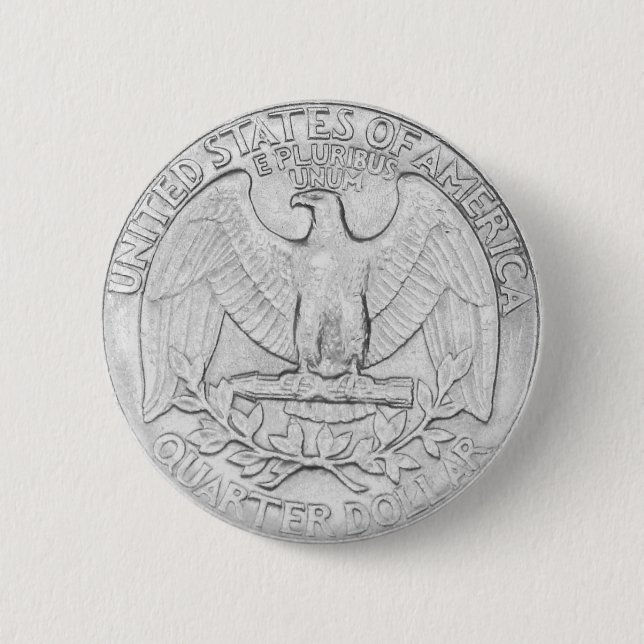 Badge Rond 5 Cm Bouton quart (Devant)