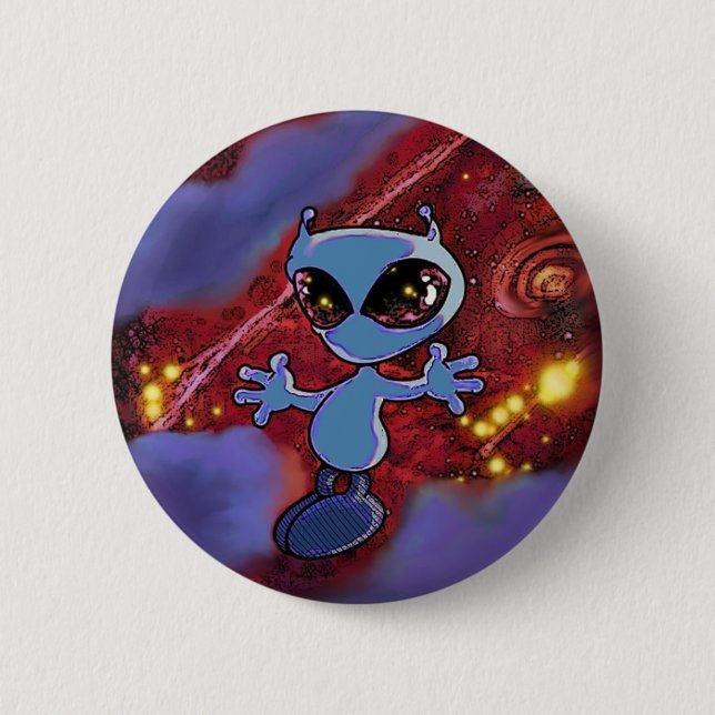 Badge Rond 5 Cm Bouton Qwiby (Devant)
