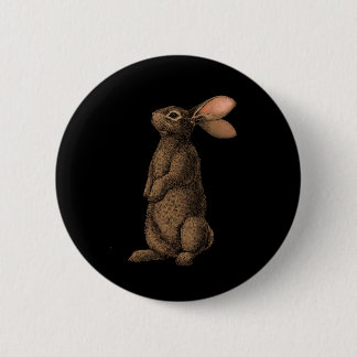 Badge Rond 5 Cm Bouton Rabbit