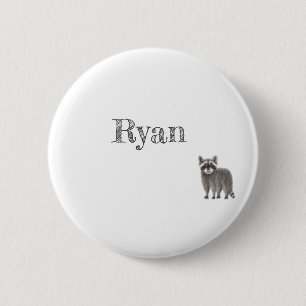 Badge Rond 5 Cm Bouton Racon mignon