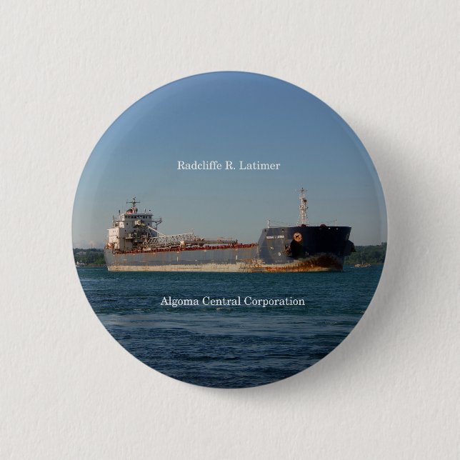 Badge Rond 5 Cm Bouton Radcliffe R. Latimer (Devant)