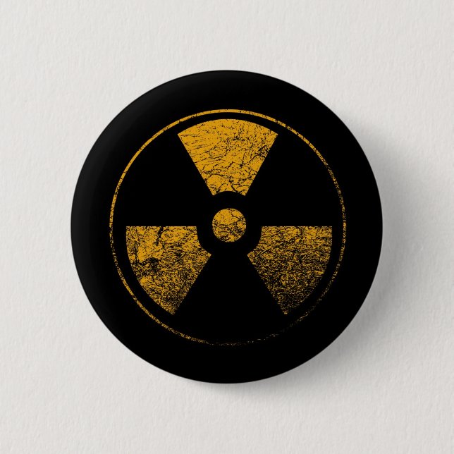 Badge Rond 5 Cm Bouton radioactif (Devant)