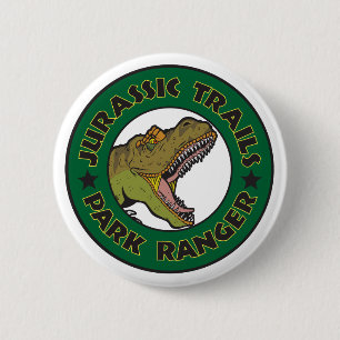 Badge Rond 5 Cm Bouton Ranger du parc des sentiers jurassiques