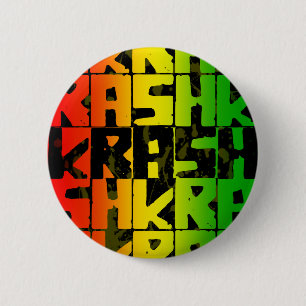 Badge Rond 5 Cm bouton rastafarian