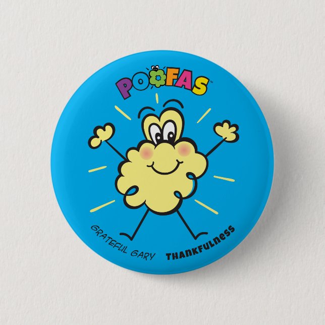 Badge Rond 5 Cm Bouton reconnaissant de Gary (Devant)