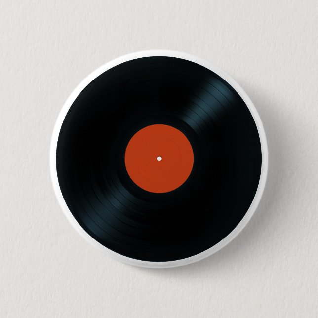 Badge Rond 5 Cm Bouton RECORD de LP (Devant)