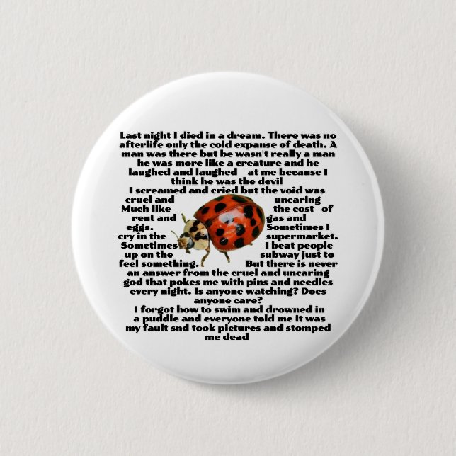 Badge Rond 5 Cm Bouton Rêves (Devant)