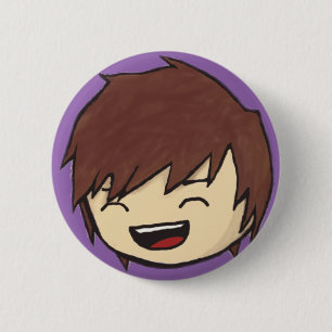 Badge Rond 5 Cm Bouton riant de larme