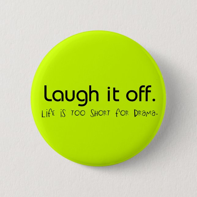 Badge Rond 5 Cm Bouton Rire (Devant)