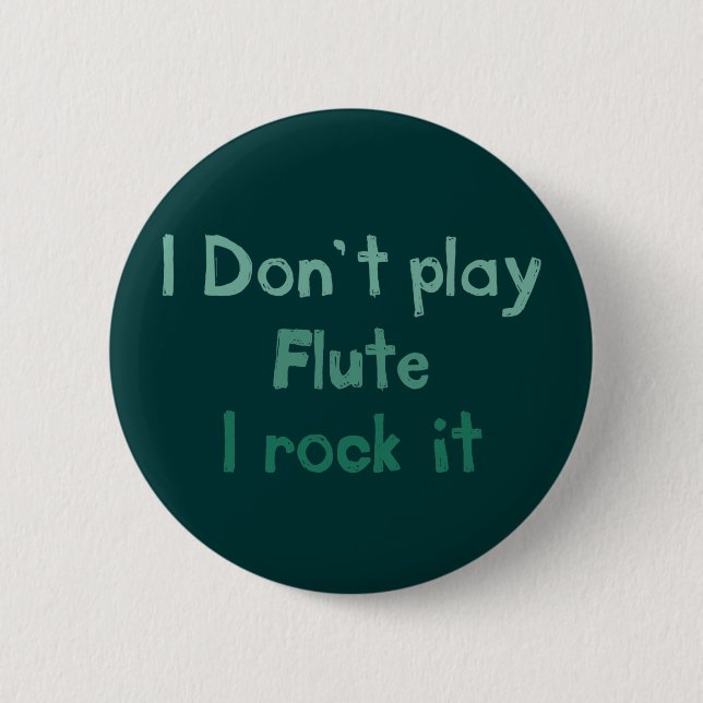 Badge Rond 5 Cm Bouton Rocher la flute (Devant)