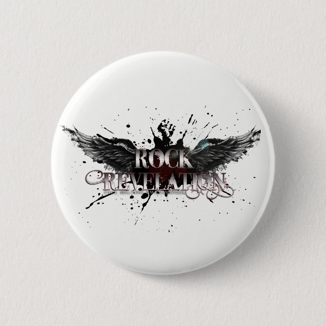 Badge Rond 5 Cm Bouton Rock Rev (Devant)