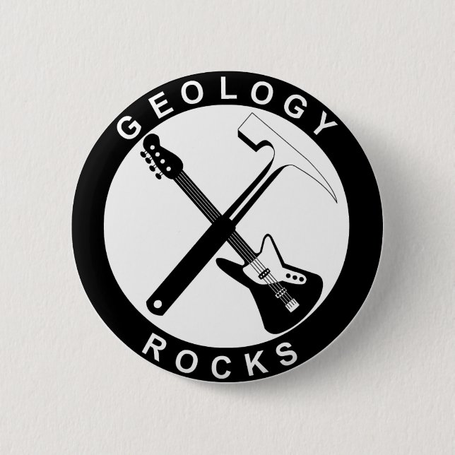 Badge Rond 5 Cm Bouton Rocks de géologie L (Devant)
