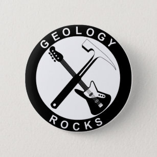 Badge Rond 5 Cm Bouton Rocks de géologie L