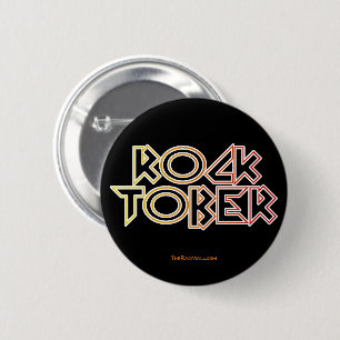 Badge Rond 5 Cm Bouton "Rocktober" du centre commercial Rad