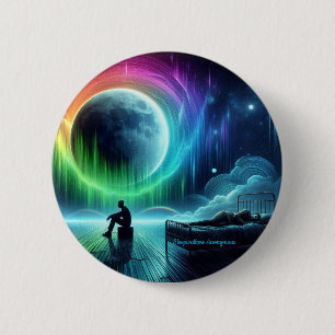 Badge Rond 5 Cm Bouton rond anonyme pour piétons