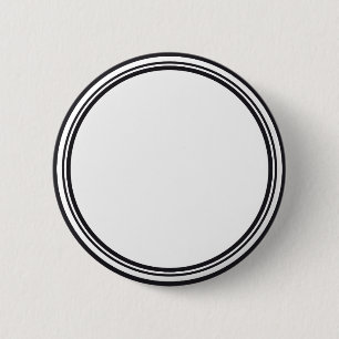 Badge Rond 5 Cm BOUTON ROND blanc & noir + votre texte