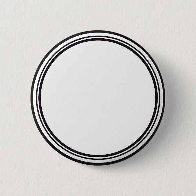 Badge Rond 5 Cm BOUTON ROND blanc & noir + votre texte (Devant)
