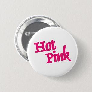 Badge Rond 5 Cm Bouton rond blanc rose