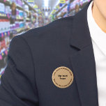 Badge Rond 5 Cm Bouton rond Brown de marque commerciale<br><div class="desc">Bouton de forme ronde que vous pouvez customiser pour mettre votre nom d'entreprise et logo. Vous pouvez utiliser ce bouton comme accessoire uniforme de votre personnel. Vous pouvez également l'utiliser comme accessoire d'emballage. Vous pouvez également l'inclure dans vos documents de marketing pour faire de la publicité pour votre entreprise ou...</div>
