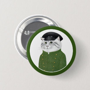 Badge Rond 5 Cm Bouton rond CHAUFFEUR CAT