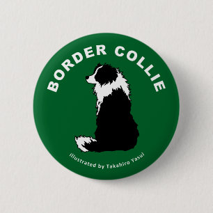 Badge Rond 5 Cm Bouton rond de border collie