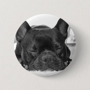 Badge Rond 5 Cm Bouton rond de bouledogue français