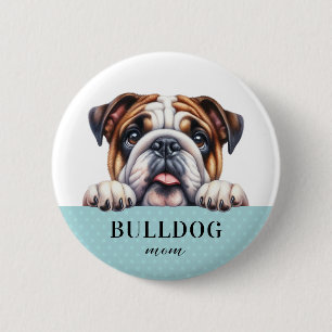 Badge Rond 5 Cm Bouton rond de Bulldog anglais