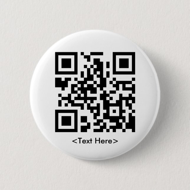 Badge Rond 5 Cm Bouton rond de code de QR (Devant)