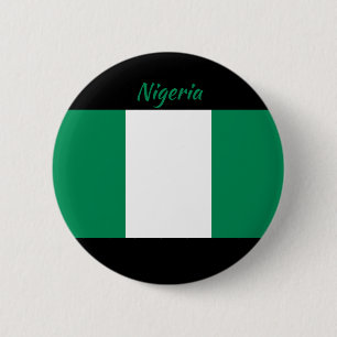 Badge Rond 5 Cm Bouton rond de drapeau du Nigéria