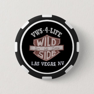 Badge Rond 5 Cm Bouton rond de ¼ du jeton de poker 2 de VWS"