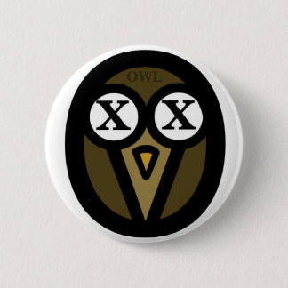 Badge Rond 5 Cm Bouton rond de hibou